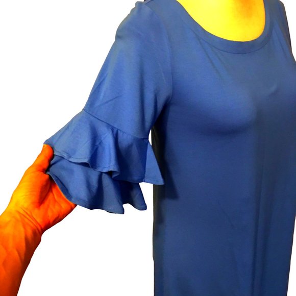 LILLY PULITZER LULA DRESS; COASTAL BLUE - Sz M - Picture 4 of 8